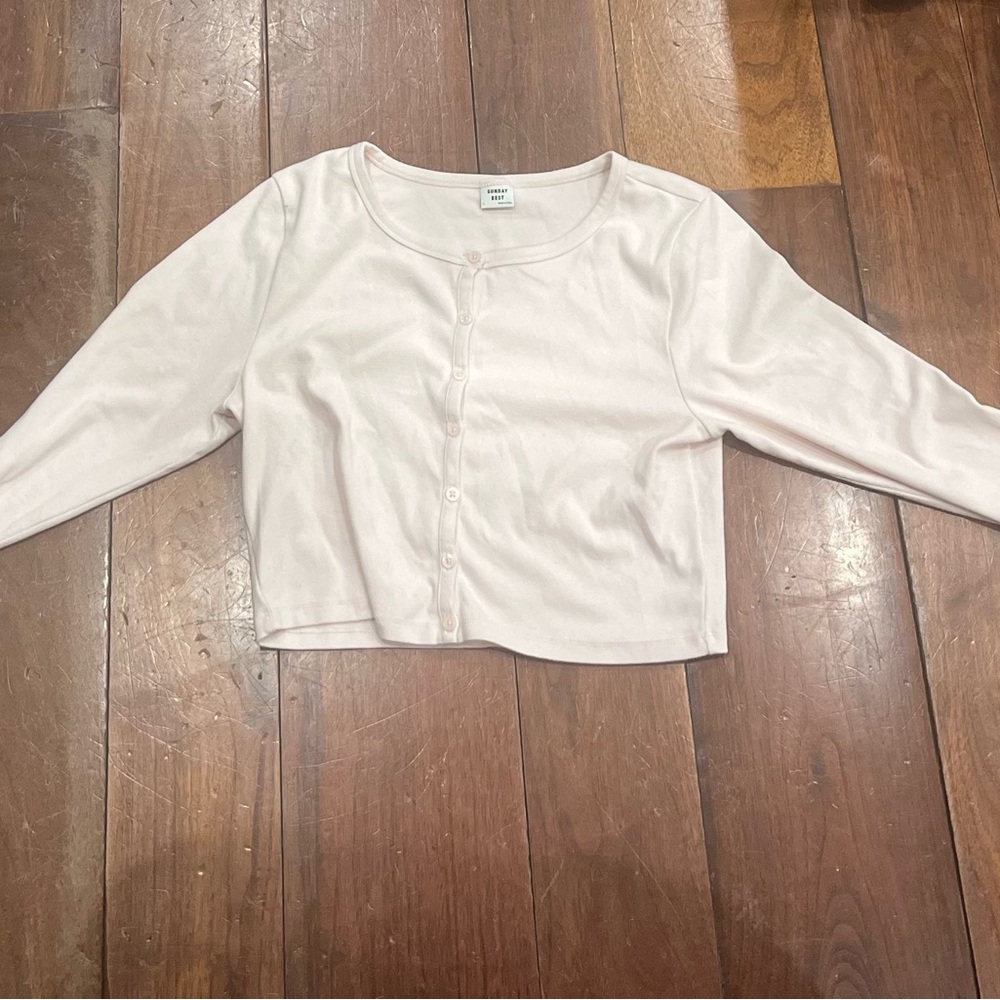 Aritzia women’s Soft Pink Button-Up Shirt